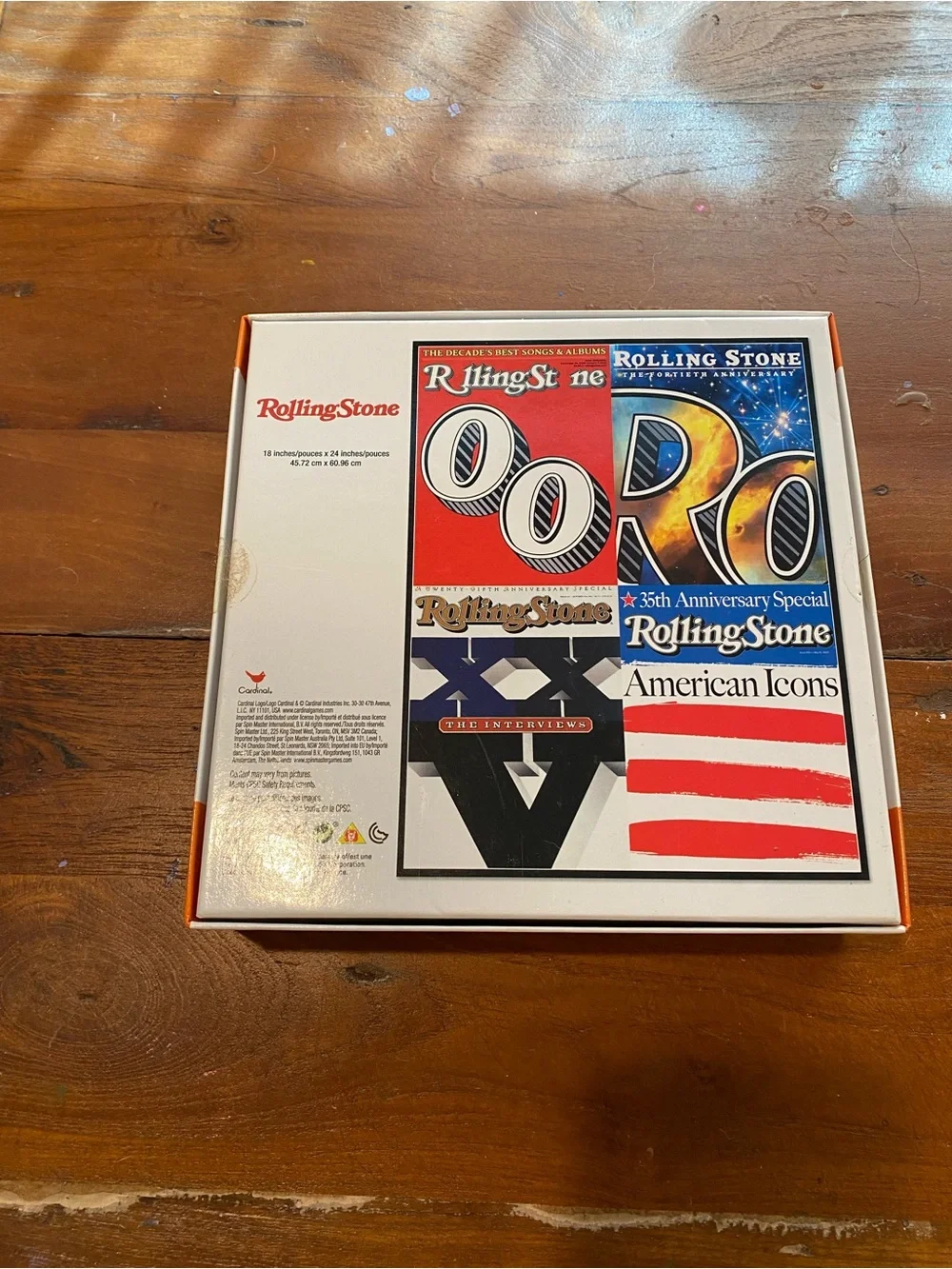 the Rolling Stones 300-Piece Jigsaw Puzzle - American Icons (Red, Black, White)